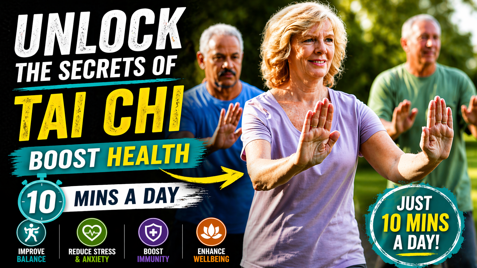 Unlock the secrets of Tai Chi: Boost Health in Just 10 Mins a Day