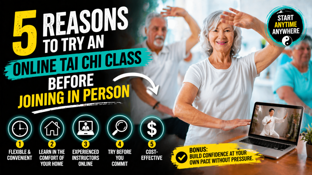 5 Reasons to Try an Online Tai Chi Class Before Joining In Person