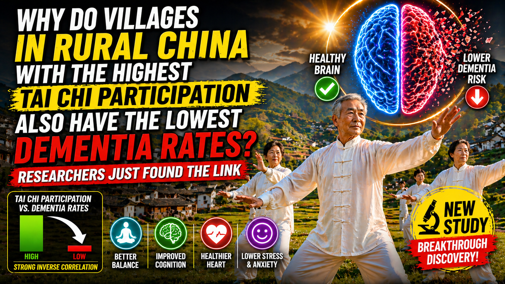 Why Do Villages in Rural China with the Highest Tai Chi Participation Also Have the Lowest Dementia Rates? Researchers Just Found the Link