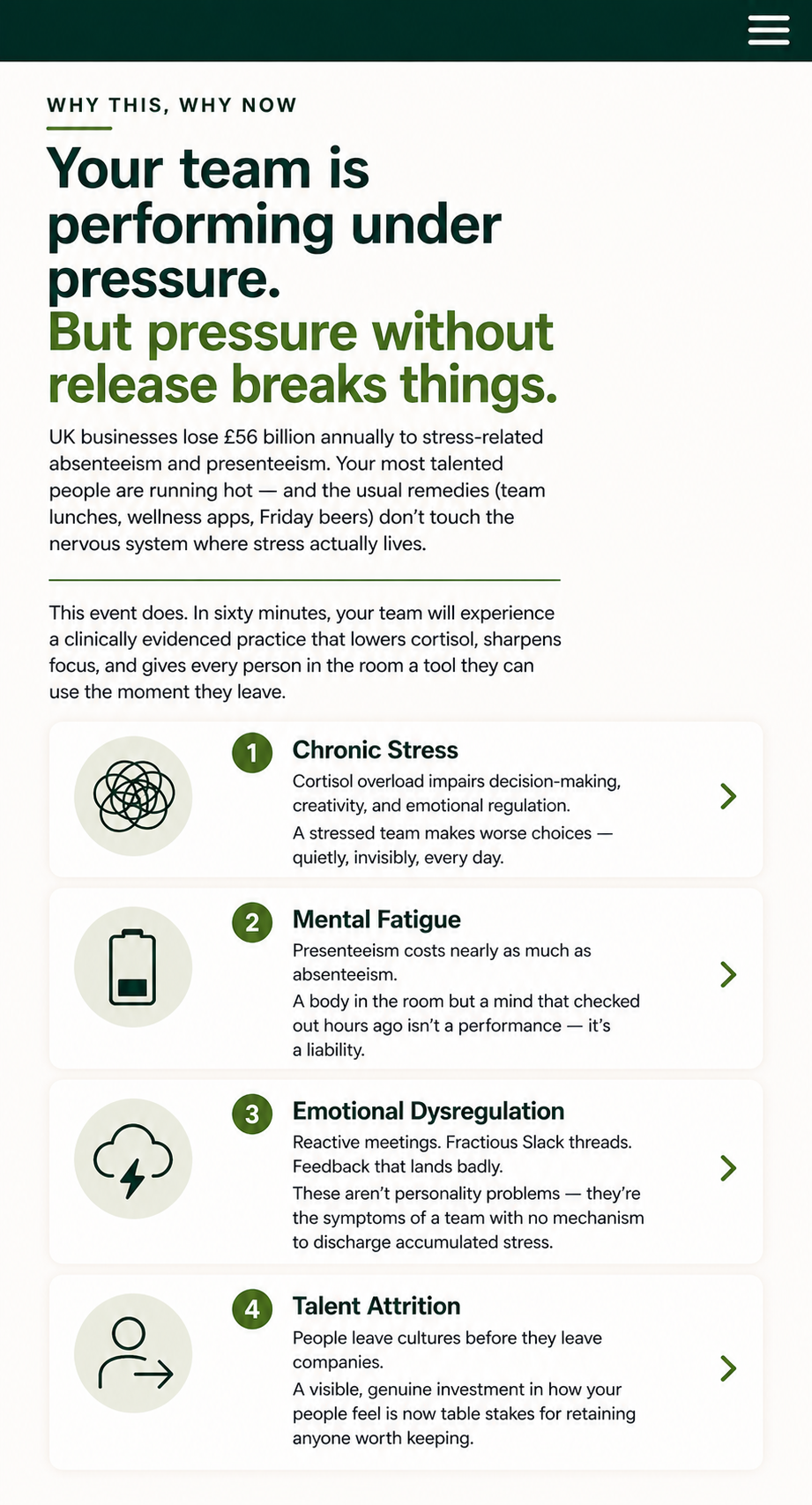 Tai Chi Corporate Events