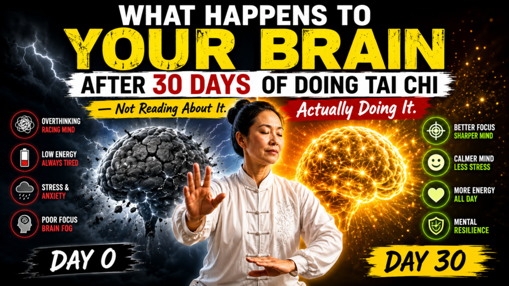 What Happens to Your Brain After 30 Days of Doing Tai Chi — Not Reading About It. Actually Doing It.